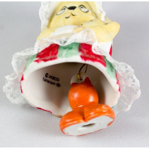 Jasco Caring Critter Chimer Bisque Porcelain Ornament Mother & Baby Bear Vintage - Picture 11 of 14